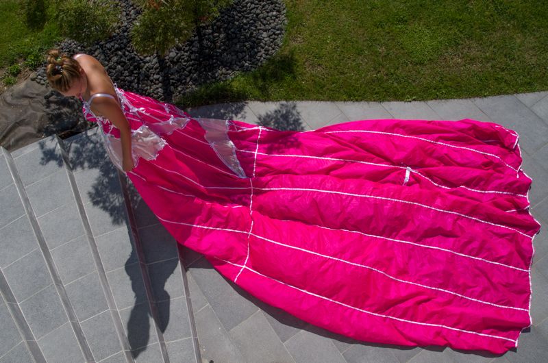 robe Parachute Rose création Valérie PACHE