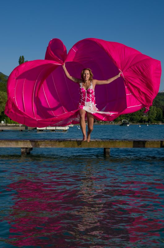 robe Parachute Rose création Valérie PACHE