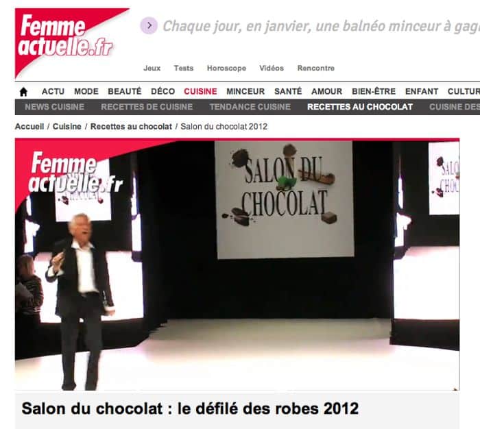 Femme actuelle salon du chocolat
