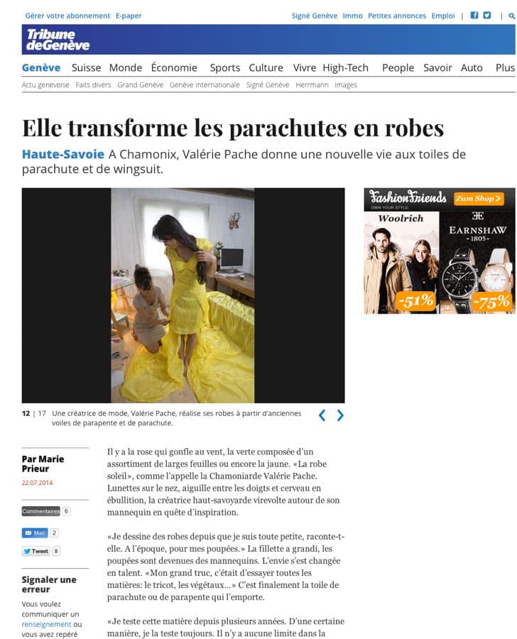 tribune de Geneve 1