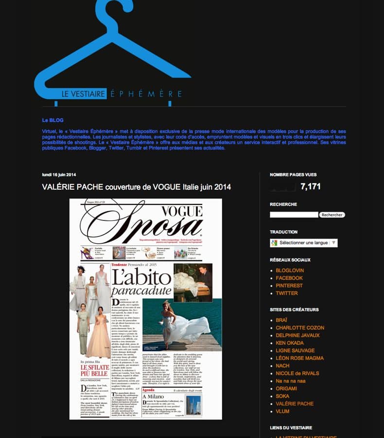 vestiaire ephemere